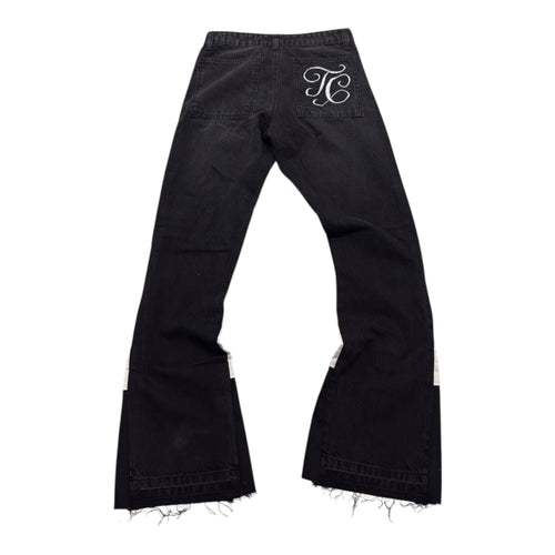 SIGNATURE FLARED JEANS-BLACK