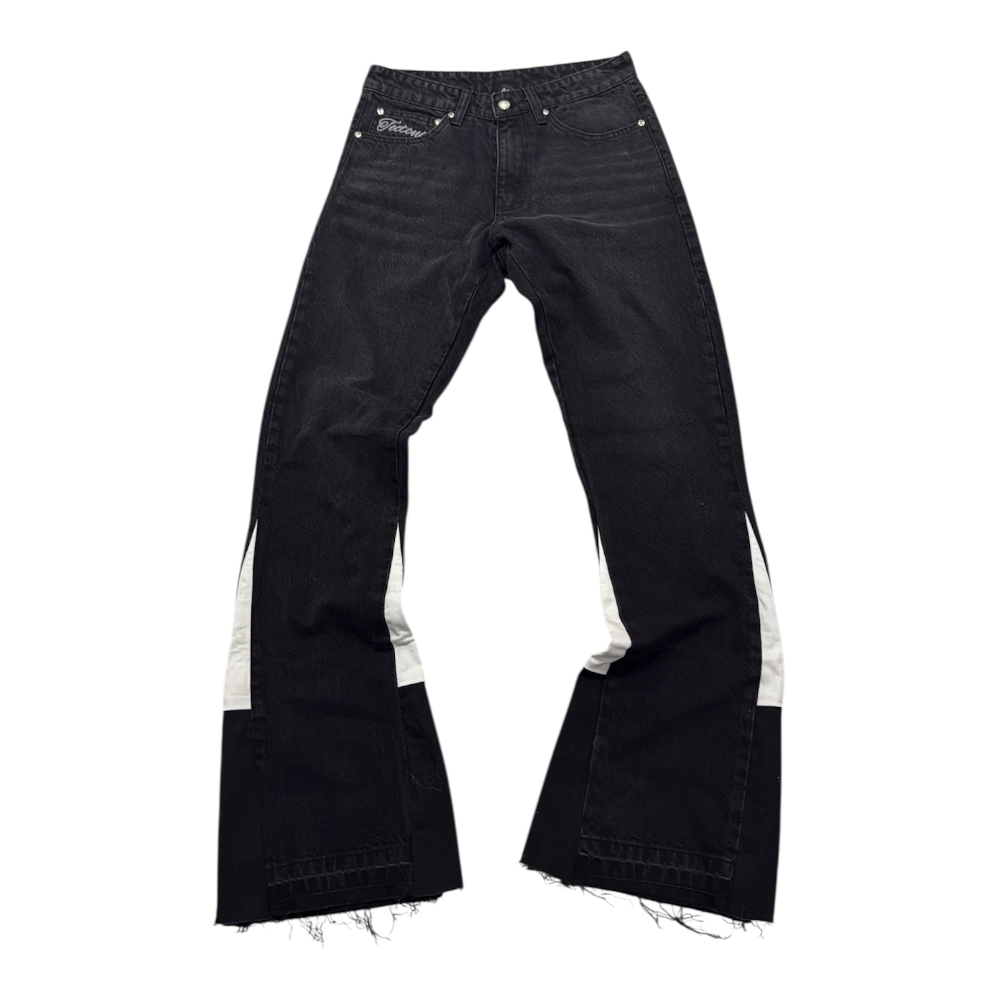 SIGNATURE FLARED JEANS-BLACK