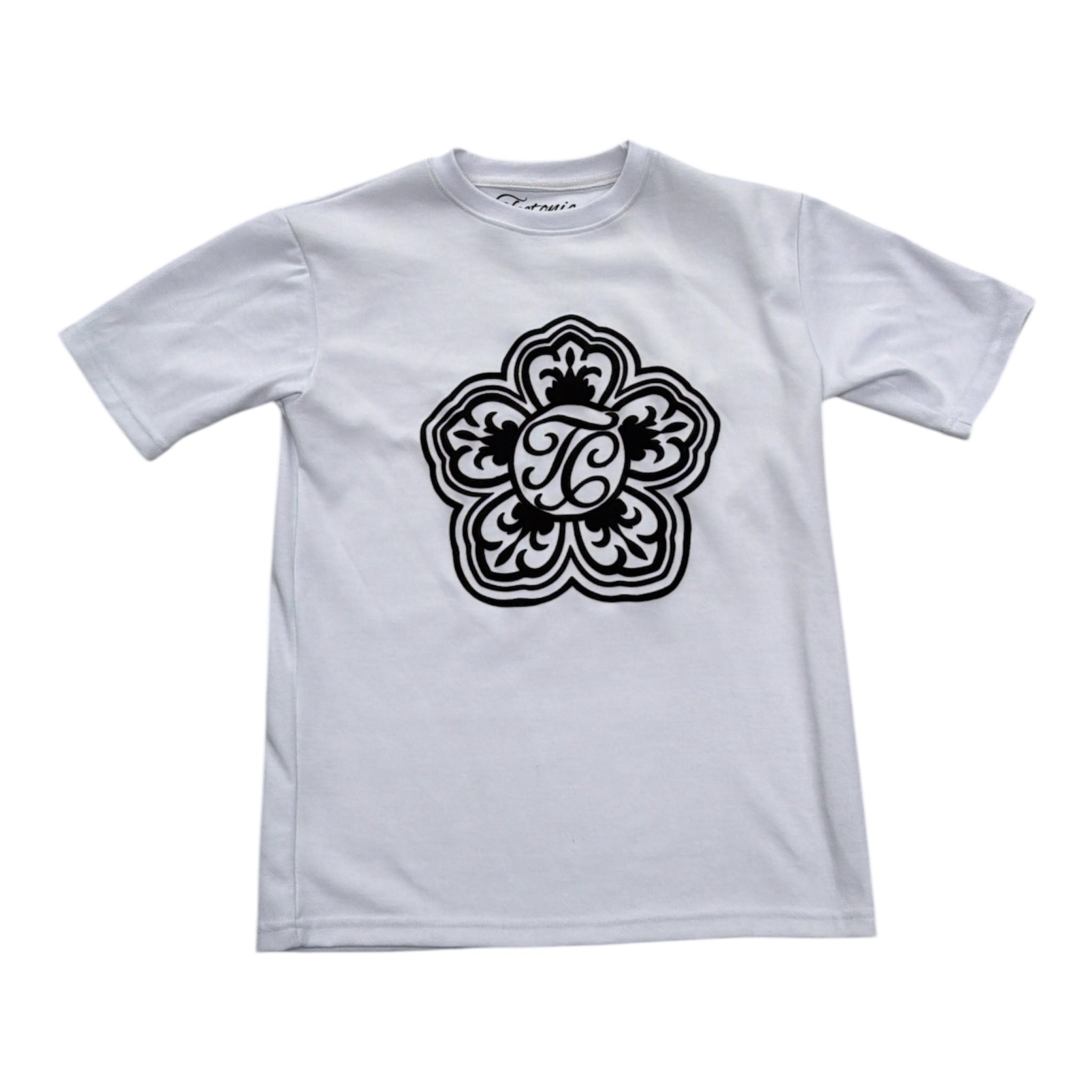 SIGNATURE BLOOM TEE-BLACK