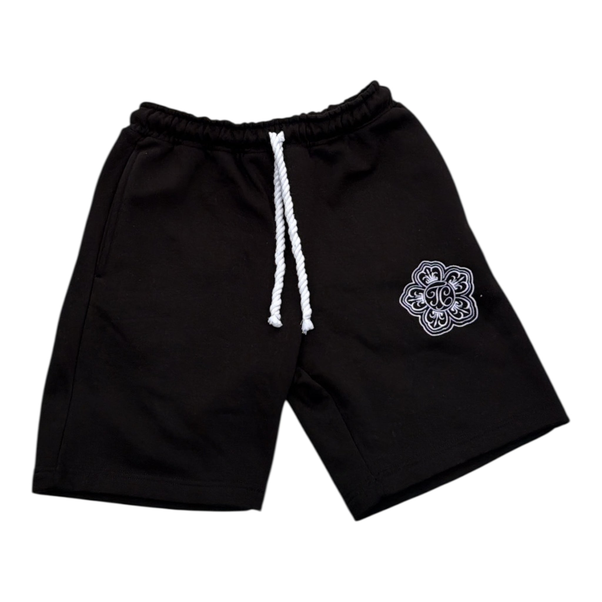 SIGNATURE BLOOM SHORTS-BLACK