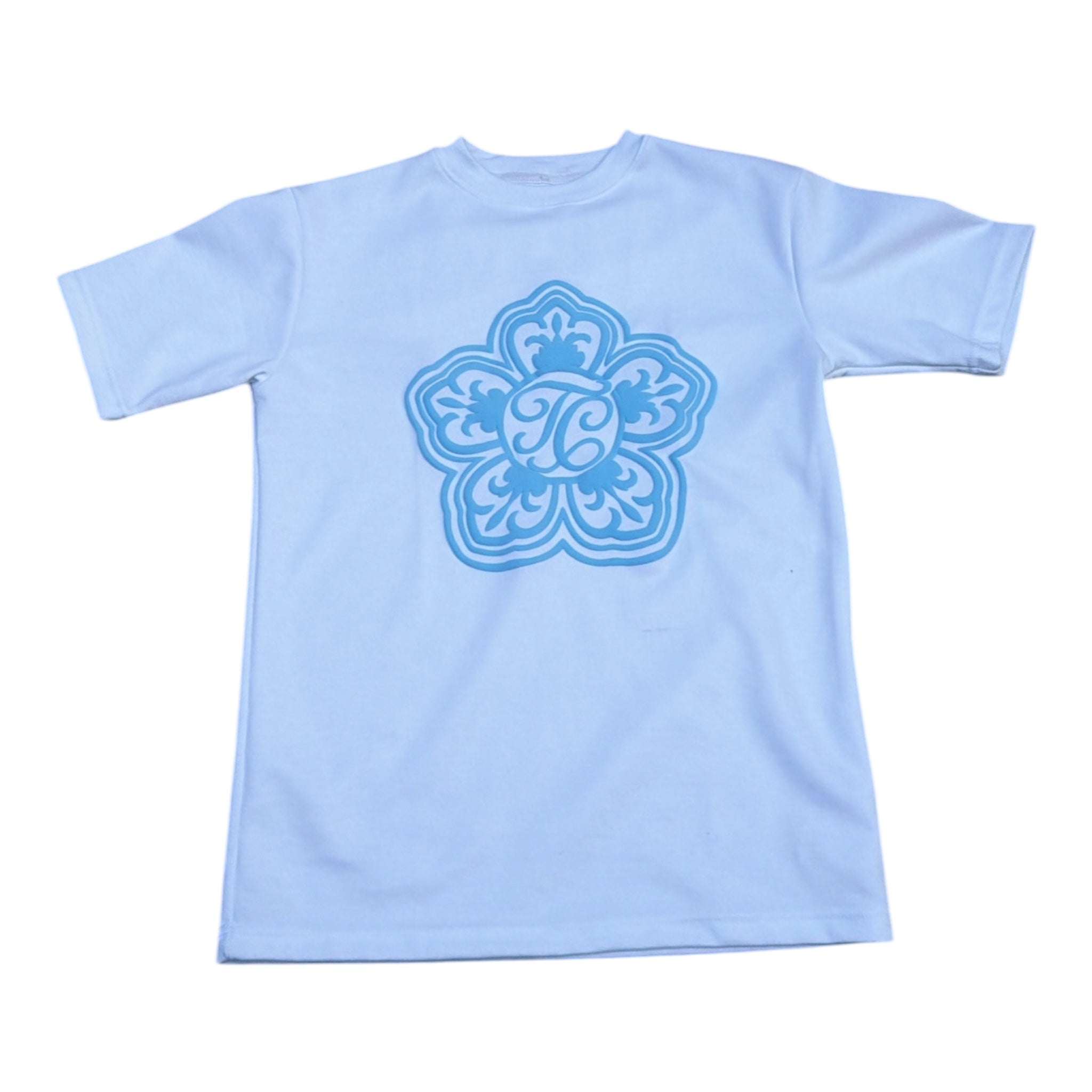 SIGNATURE BLOOM TEE-BABY BLUE