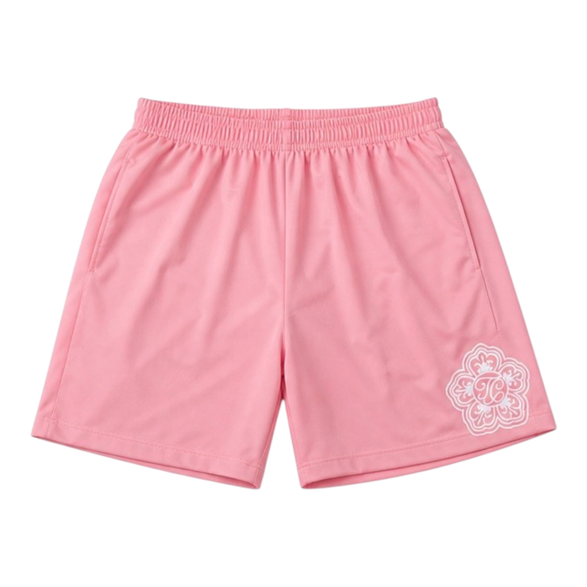 SIGNATURE BLOOM SWIM SHORTS-BABY PINK