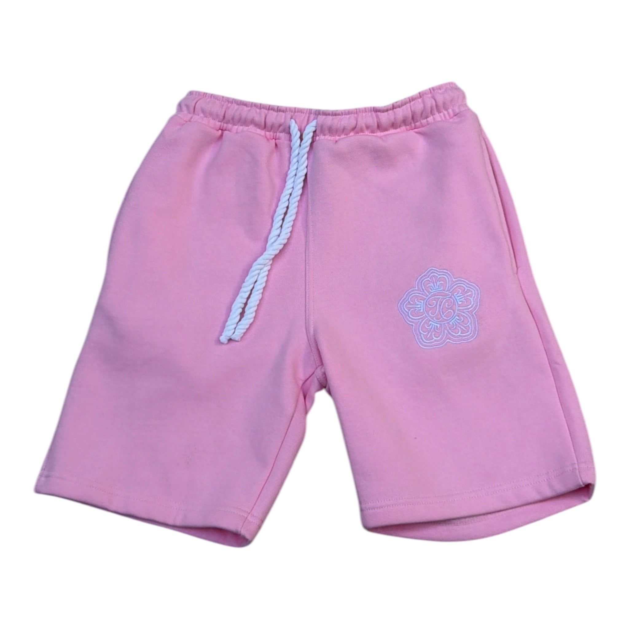 SIGNATURE BLOOM SHORTS-BABY PINK