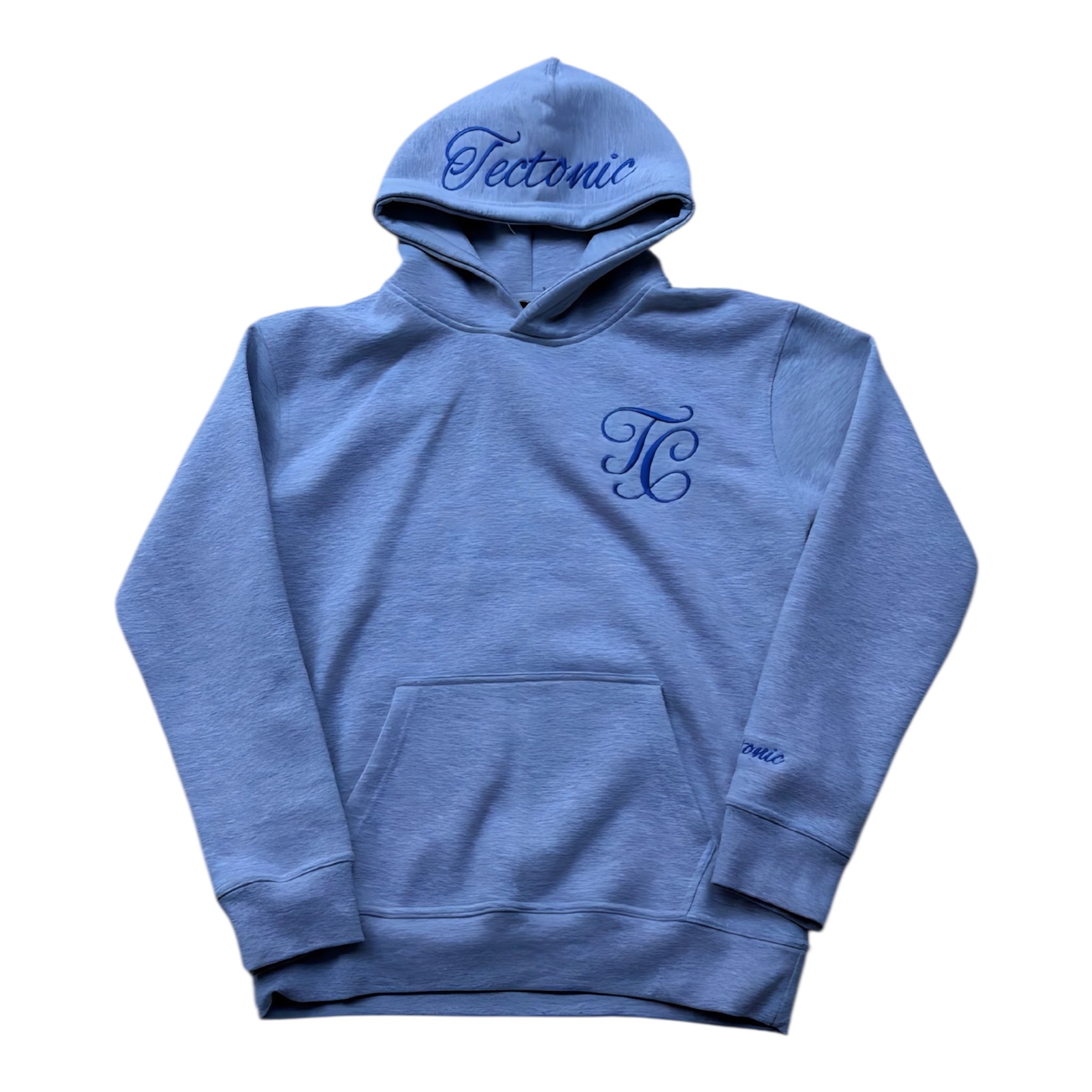 SIGNATURE HOODIE-GREY/ROYAL BLUE (Pre-order)